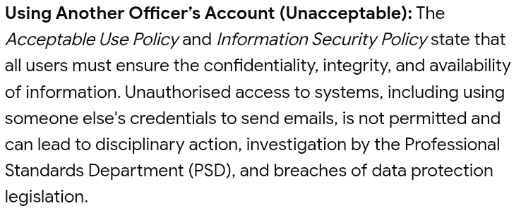 Dyfed Powys Police policy document