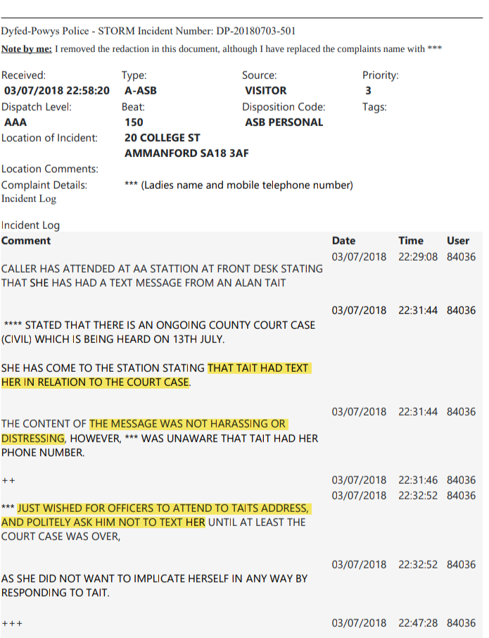 Storm report extract