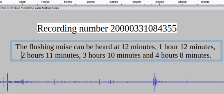 Audio waveform 3 showing machine noise pattern